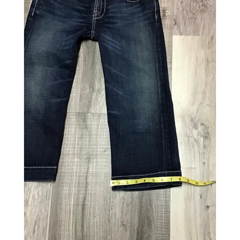 BKE Lily Stretch Dark Wash Denim Capris Jeans Womens Sz 29 Thick Stitch Low Rise - Picture 9 of 12